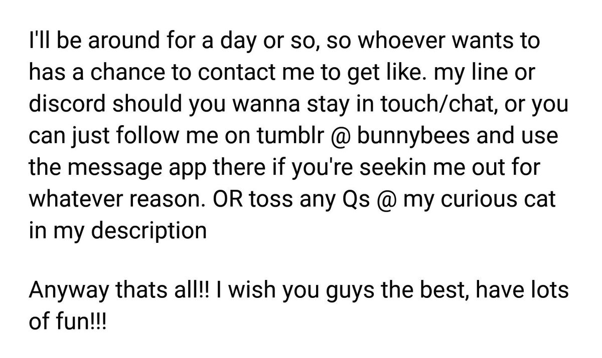 HIII I'M BOUCIN' OFF TWITTER 🤙✨
IT'LL STILL BE EASY TO FIND ME AND DO STUFF/TALK, just not on here