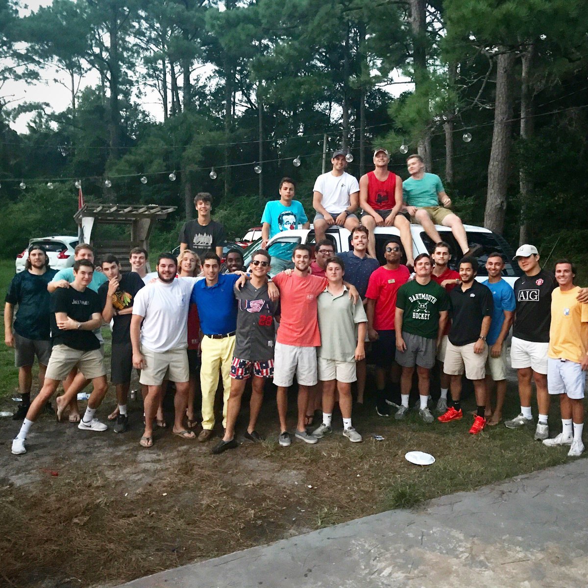 Over the weekend our brothers got together to watch the Mayweather vs. McGregor fight #fightnight #yellowpants
