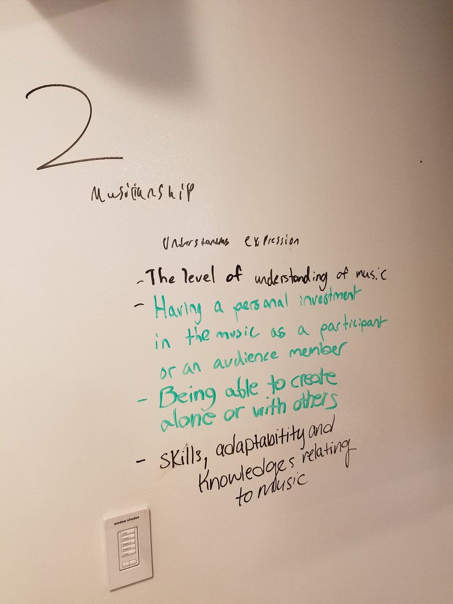 BaileyFurrow's tweet photo. What is musicianship? #jmumused https://t.co/wIGxOWujew