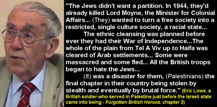 A #British #soldier who served in #Palestine nails the #Zionist lie that they were happy to accept #partition i.e. A two state solution #BDS