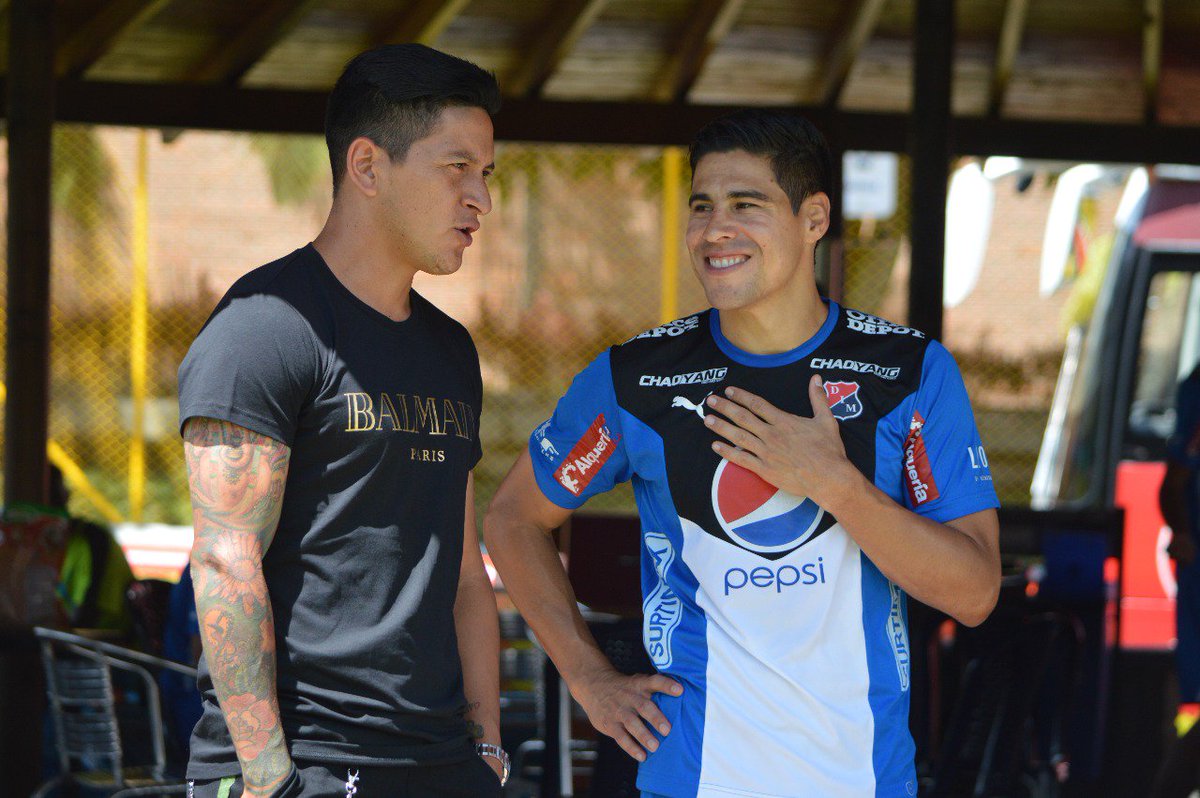 🔴🔵⚽
Dos potencias se saludan
#VamosMedellín.