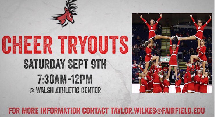 StagsCheer's tweet photo. It's almost time for tryouts! Check in begins at 7:30AM tryouts 8AM-12PM 🎥link to tryout prep video in bio! https://t.co/c4TDoFlXy1