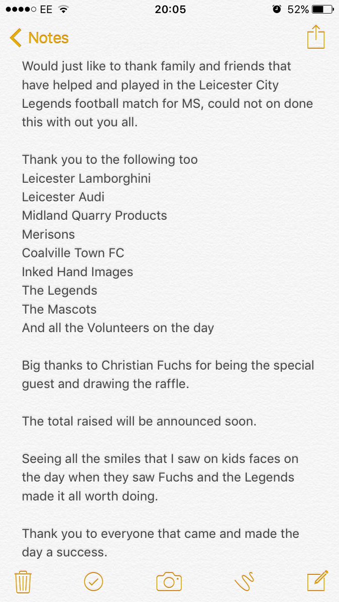 MSCoalville's tweet photo. Thank you all. https://t.co/QV992z4oCp