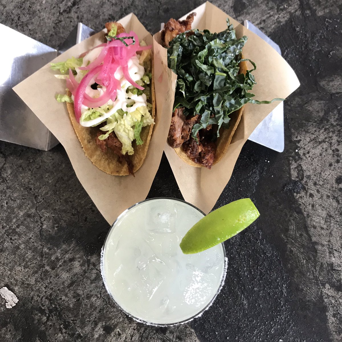 DiabloTacoLA's tweet photo. #tacotuesday with us! Any 2 tacos + margarita $10 Flight of @TequilaOcho or @DelMagueyMezcal $10! #diablotacola #mezcalbar #tacos https://t.co/Gmrrq26yBy