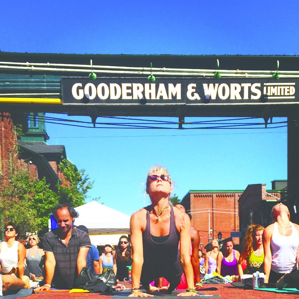 OmToronto's tweet photo. @octoyoga presents David Good and the second class of the day at #fitforfall2017. Soul Brew from 10-10:40 a.m. For all levels of #yoga. https://t.co/pdSgnDAw4O