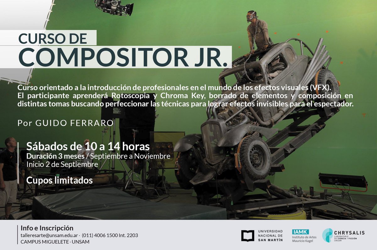 tecnoimagenIAMK's tweet photo. #ChrysalisUNSAM
ÚLTIMOS DÍAS DE INSCRIPCIÓN - INICIO SÁBADO 2/9 https://t.co/ASf4qPrjzq