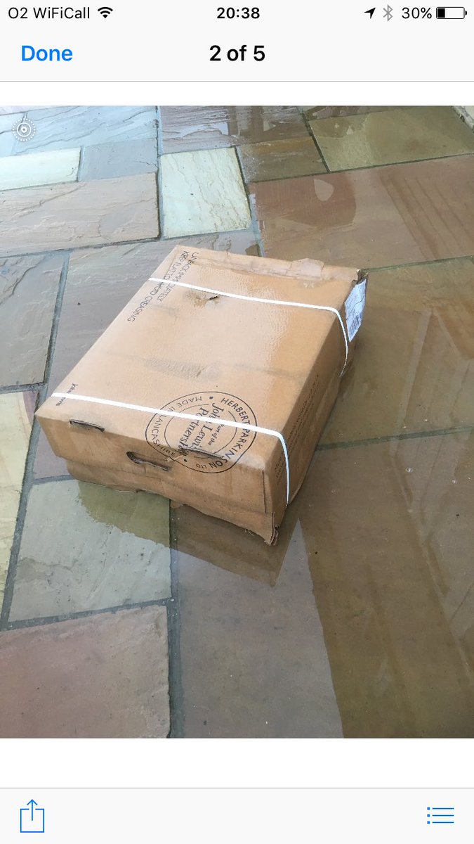 Completely outraged by <a href="/johnlewisretail/">John Lewis & Partners</a> brand new pair of £600 curtains left in a puddle of rain by the back door...#terribleservice