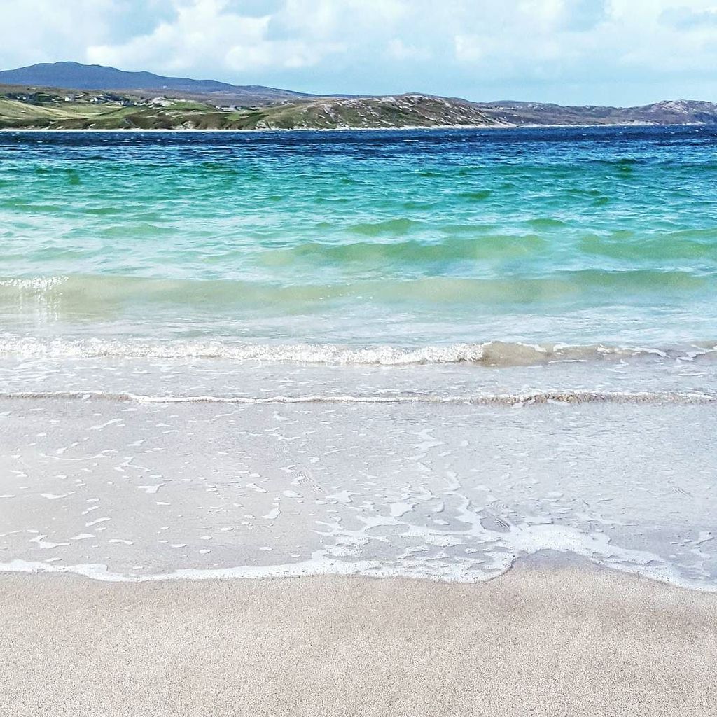 LisaShambrook's tweet photo. When the #ocean is the colour of #amazonite #adventurine #turquoise #apatite and #sodalite ... #Coldbackie https://t.co/5rILKypw8t https://t.co/7RoREJR2RI