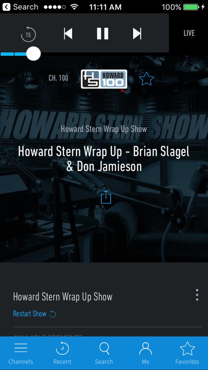 brianslagel's tweet photo. I'm on the @HowardStern wrap up show now and replays all day @sternshow @realdonjamieson #caninus #metal https://t.co/2tW9E1WIR8