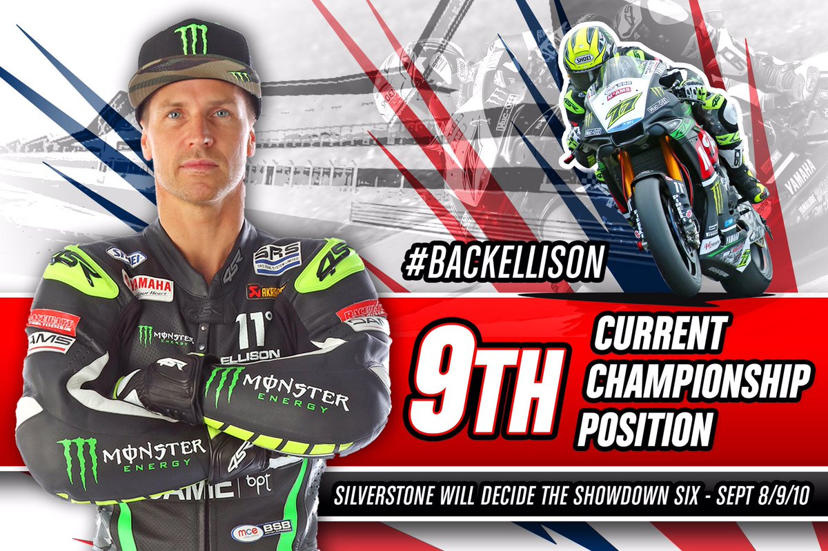 OfficialBSB's tweet photo. 9 days til #Showdown decider at @SilverstoneUK & 9 riders are fighting for their place in top 6. Are you backing @racingellison #BackEllison https://t.co/mVDlwN33bG