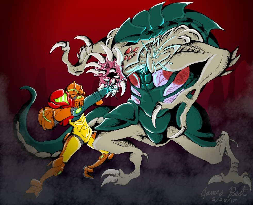 _JamesCube's tweet photo. #NintendoContestEntry #MetroidFanArt https://t.co/gAFRS7Yfoz
