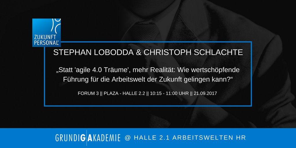 grundigakademie's tweet photo. Nur drei Wochen bis #zp2017! Verpassen Sie nicht die Präsentation von Stephan Lobodda und Christoph Schlachte! #arbeitswelt #zukunft https://t.co/Fs1isMdPRN