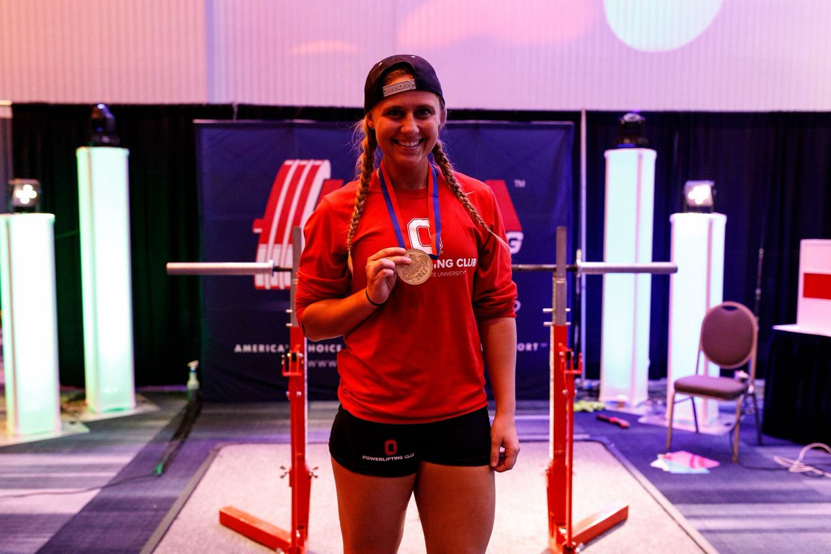 OSUPowerlifting's tweet image. Congrats to one of our senior lifters, Neale Snyder, for her performance at this year's Midwest Regionals! #osupowerlifting