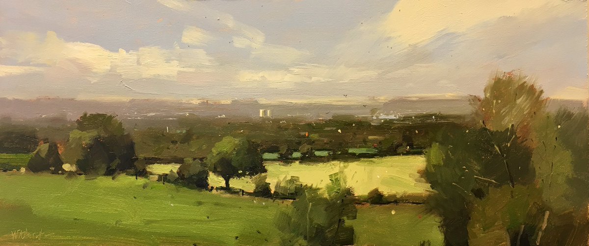 First plein air with the new @openboxm <a href="/rosemaryandco/">Rosemary&Co</a> <a href="/YorkFineArts/">York Fine Arts</a> @KenBromleyArt <a href="/Live_RV/">Live Ribble Valley</a> <a href="/mallgalleries/">mallgalleries</a> <a href="/newlightart/">New Light Art</a> <a href="/MAFAartists/">MAFA</a>