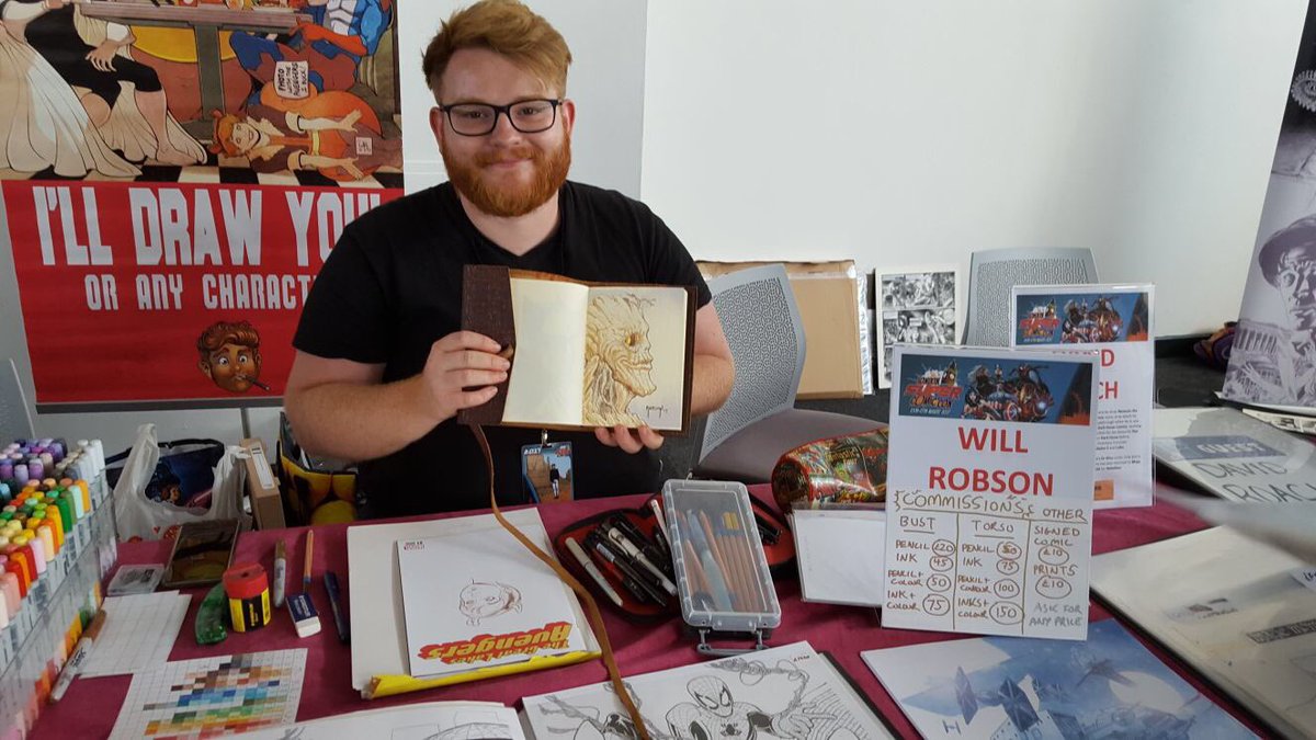 SilverR_Comics's tweet photo. Big thank you to @robsonink for the great illustration! Pleasure to meet and talk to you! @LSComicCon @TheBDC #LSCC #LSCC2017 https://t.co/3Hrgnw7FDy