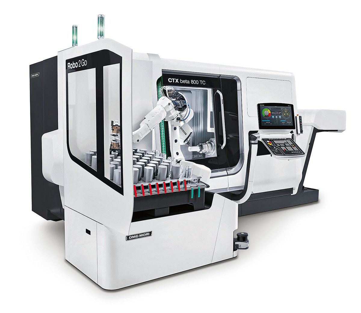 Machinerytweets's tweet image. @DMGMoriAG DMG Mori #Robo2Go mobile robotic cell automates company&apos;s CNC turning centres machinery.co.uk/machinery-prod…