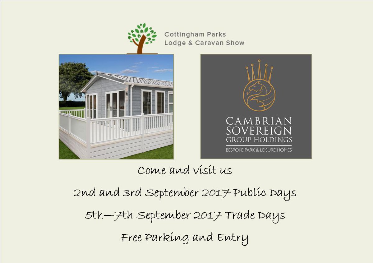 Our biggest selling Leisure Lodge is on Show for you this weekend, at The Cottingham Parks Lodge and Caravan Show.