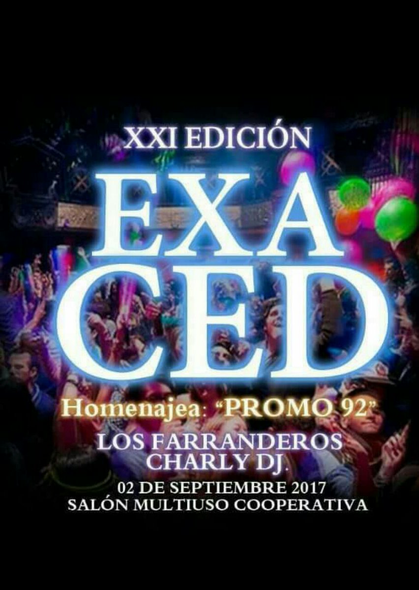 EXA_CED's tweet photo. Se viene se viene se viene 💃💫 #ExaCED2017 https://t.co/ABUFYQszZe