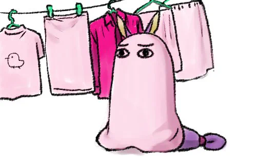 洗濯あるあるw色ものと一緒に洗濯してしまった白物www