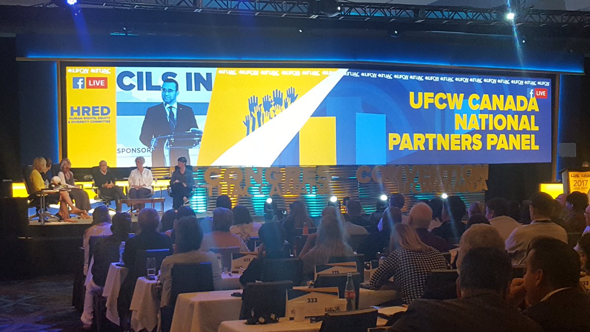 chillilili's tweet photo. National Partners panel @UFCWCanada 12th National Council Convention @UFCW @TUACQC #HRED #ufcw2017 #wearetheunion #solidarity https://t.co/1YhjnvkGzU
