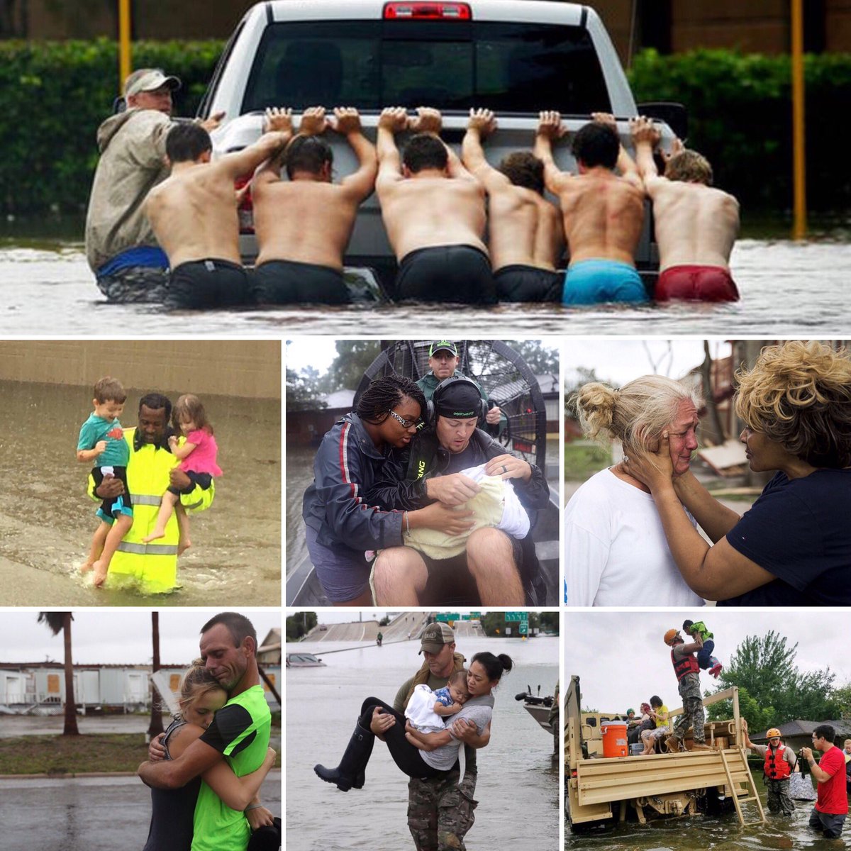 LynnePatton's tweet photo. If there's one thing I learned volunteering during #Katrina is that the worst of #MotherNature often brings out the best in #HumanNature. 🇺🇸 https://t.co/YNqDECr9a1