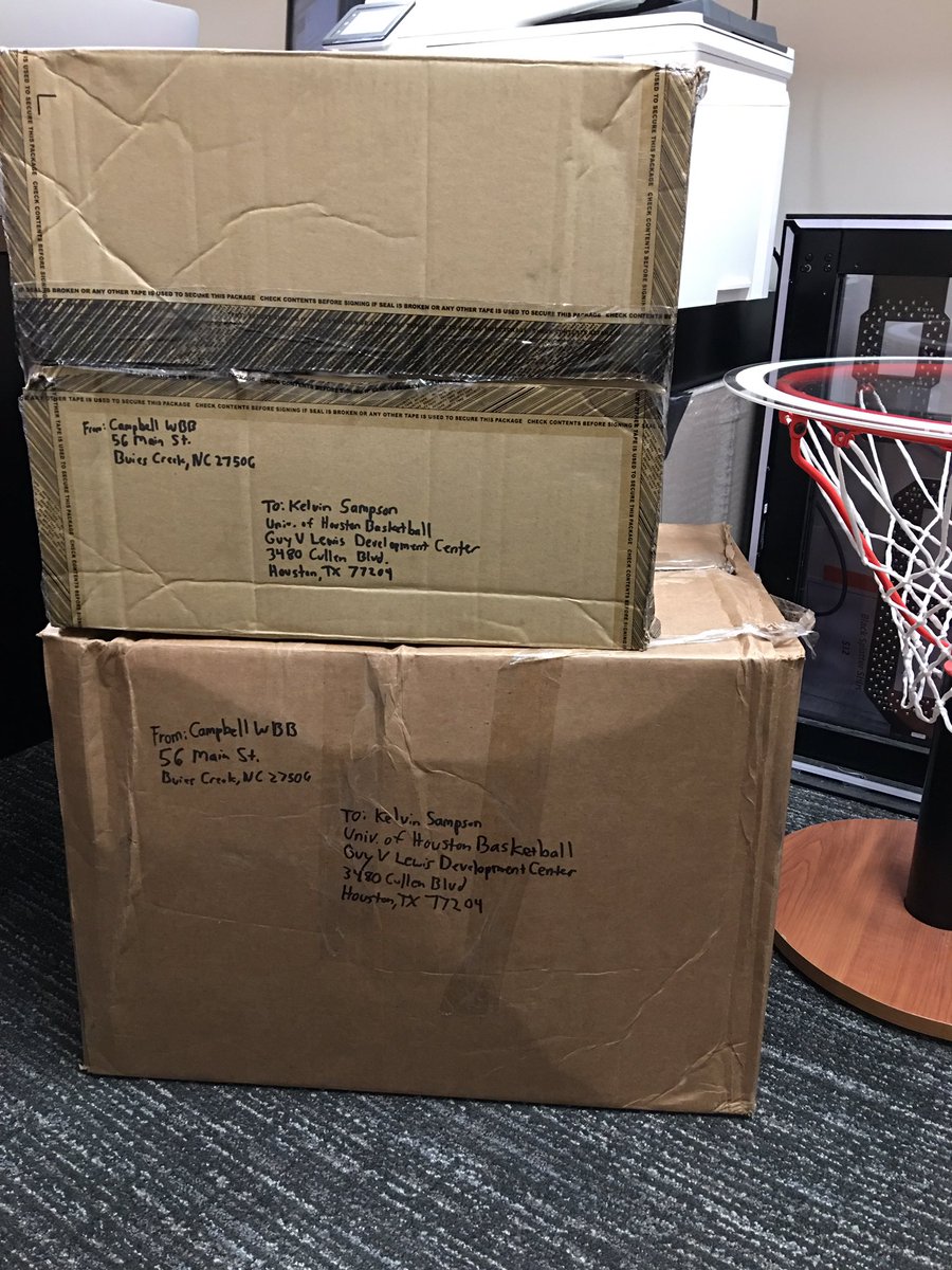 Campbell WBB (@gocamelswbb) on Twitter photo <a href="/CoachSampsonUH/">Coach Kelvin Sampson</a> We are more than happy to help! There is some <a href="/GoCamelsWBB/">Campbell WBB</a> gear coming your way! We are praying for those affected in Texas! #HoustonStrongš <a href="/CoachSampsonUH/">Coach Kelvin Sampson</a> We are more than happy to help! There is some <a href="/GoCamelsWBB/">Campbell WBB</a> gear coming your way! We are praying for those affected in Texas! #HoustonStrongš