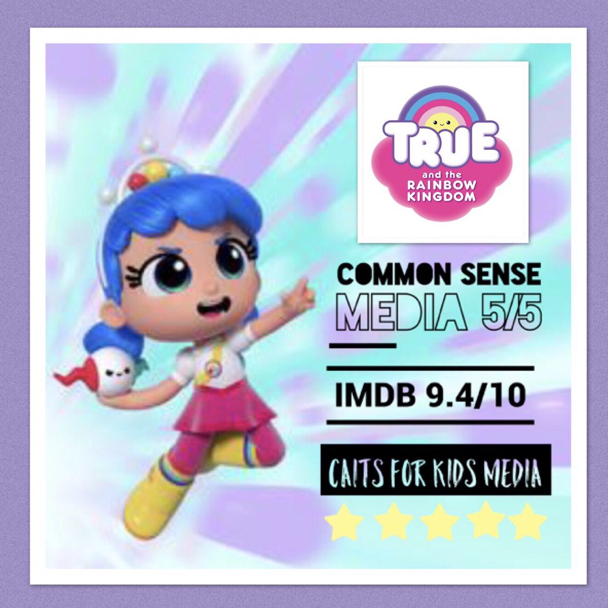 Caitsforkids's tweet photo. Absolutely LOVE this gem!  Parents and kids both love it! #trueandtherainbowkingdom #zipzaptrue #preschool #parentsloveit #netflixoriginal https://t.co/PerxpwMMwv
