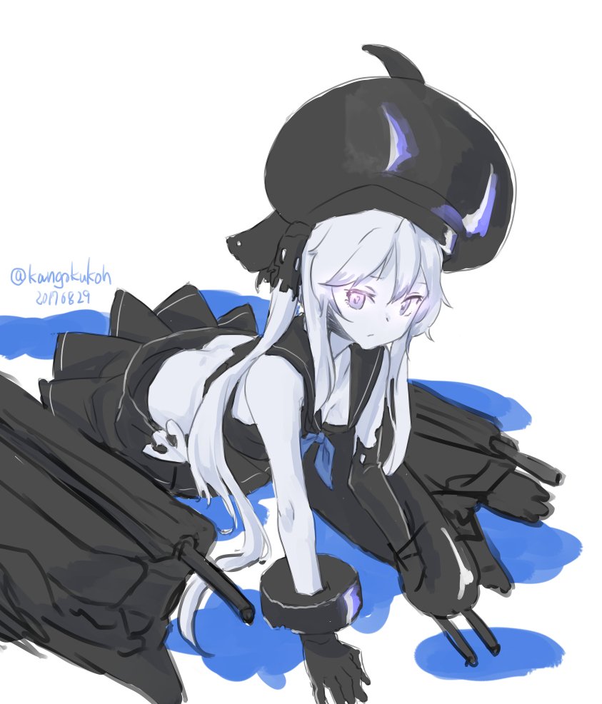 艦これ 引き上げられた駆逐棲姫 艦これ版深夜の真剣お絵描き60分一本勝負 艦これ版真 監獄コウのイラスト