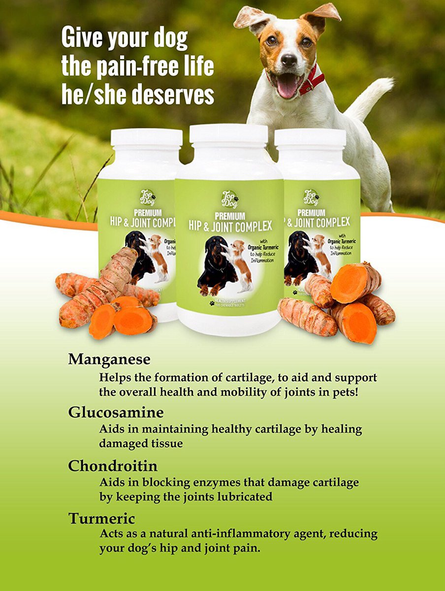 SymVitamin's tweet image. Top Dog Nutraceuticals, Top Dog Hip and Joint, MSM - 120 Chewable Tablets  pickvitamin.com/top-dog-nutrac…