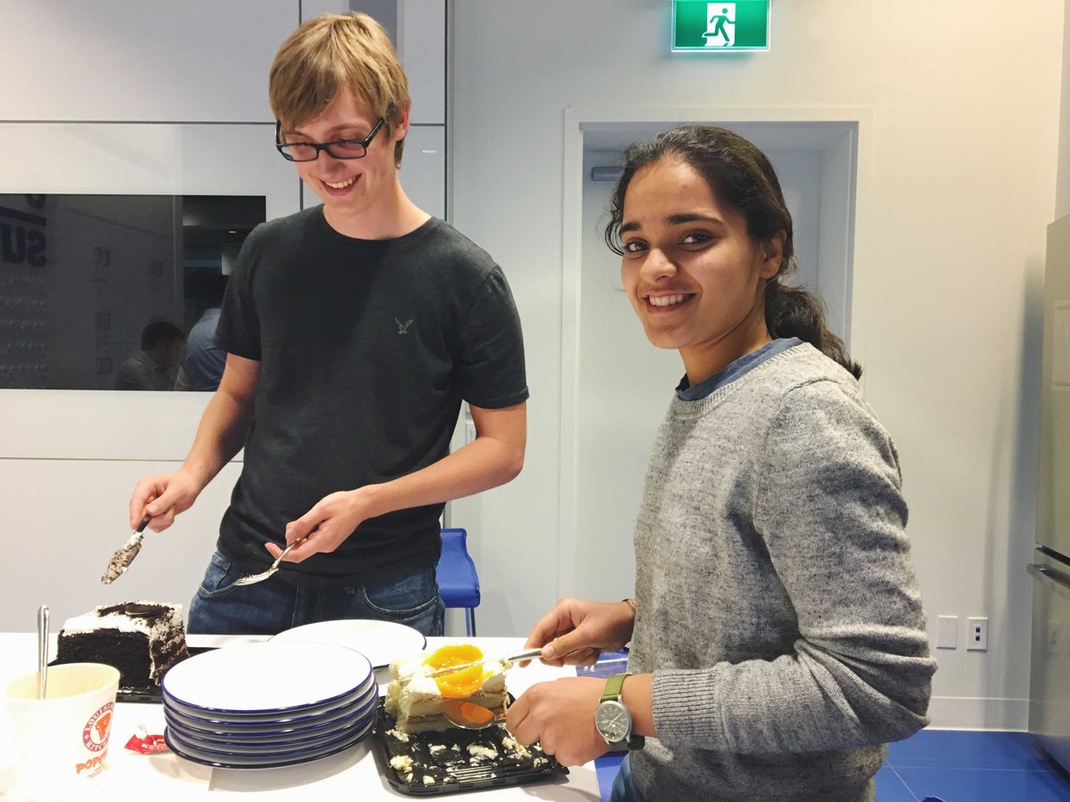 CIBCInnovation's tweet photo. Tradition holds that @StevenTaillieu concludes each co-op term with an extra special #LunchandLearn - this one was no exception! 🎉 🍽️ https://t.co/35H0weB2ez