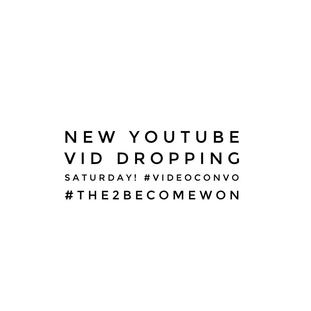 twobwon's tweet photo. New #videoConversation dropping on #Saturday @YTCreators  @YouTube #the2becomewon #crtHoldItDown #communication #relationships #trust https://t.co/quRkL6nwrp