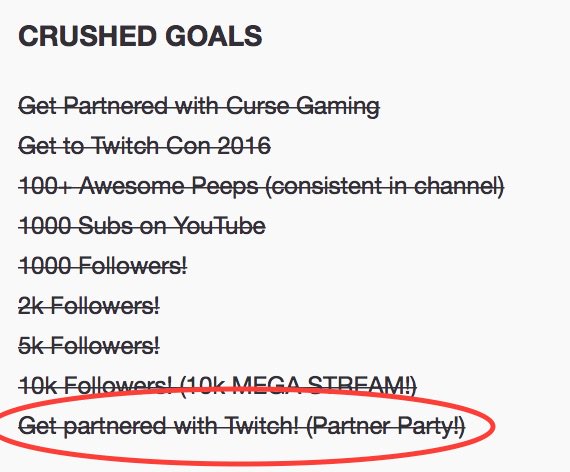 KismetBP's tweet photo. I gleefully updated the Stream Goals today... Crushed 10k Followers &amp; Twitch Partnership. Your Passion will lift you toward your dreams. ❤️🚂 https://t.co/mJyjWGwWZR