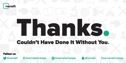 To everyone who has been with us along the way: THANK YOU! #WeMarketThatApp
