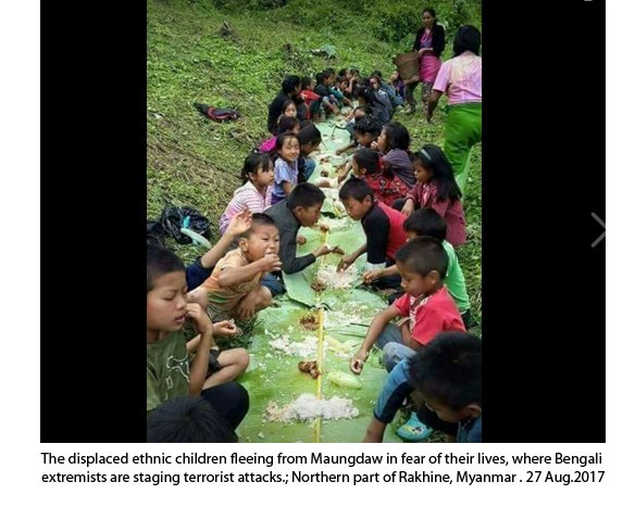Rakhine News.
Bengali Terrorist Attack. Northern part of Rakhine, Myanmar.
29 August 2017