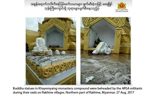 Rakhine News.
Bengali Terrorist Attack. Northern part of Rakhine, Myanmar.
29 August 2017