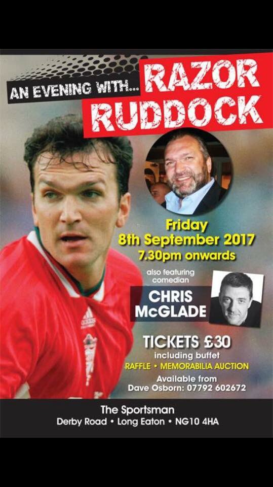 SportEvening's tweet photo. Our next event .... the lively Neil Razor Ruddock!! https://t.co/t9G90KIhJB