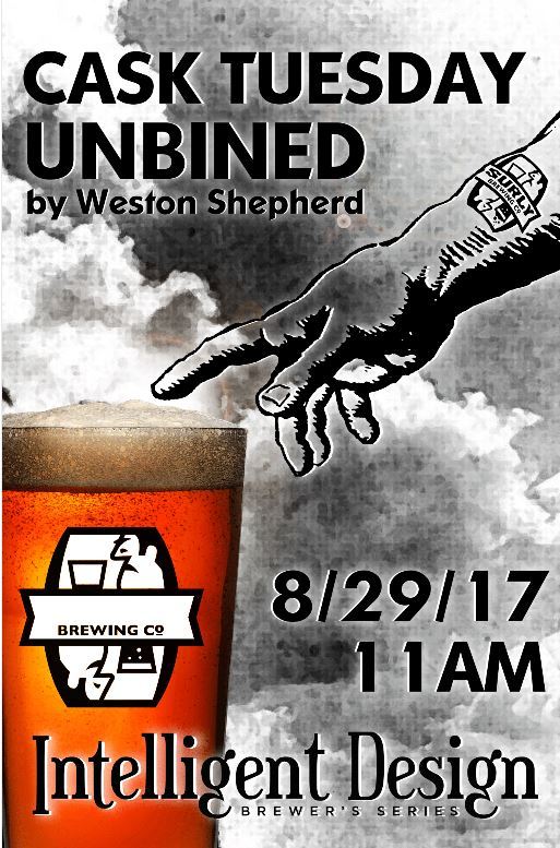 surlybrewing's tweet photo. Today's #CaskTuesday selection: Intelligent Design #2--Unbined. Pouring now. https://t.co/vKFuilEiZb
