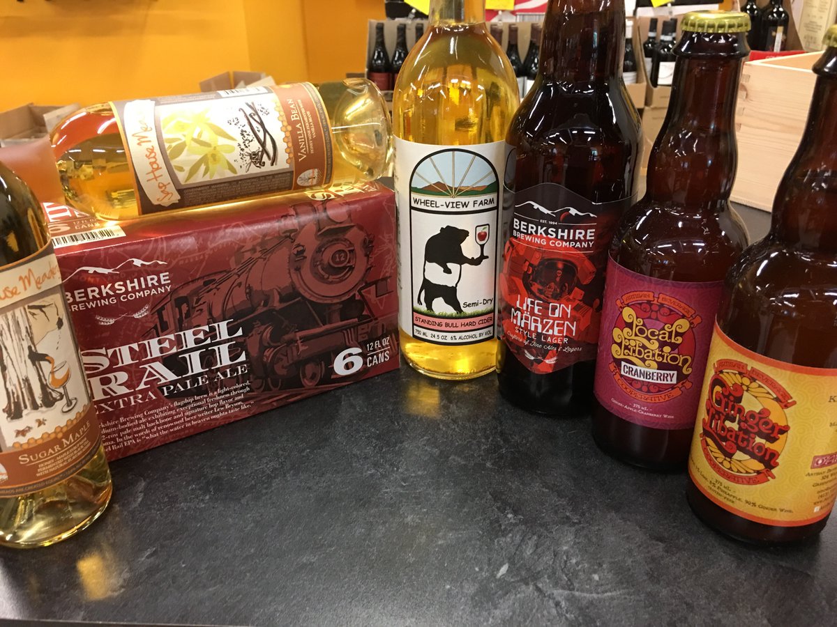 NDOWine's tweet photo. Beer Alert! @BerkshireBrewCo just delivered! Some of our favorites are back! #Oktoberfest #locallibations #meads #cider https://t.co/uVbADMwHkc