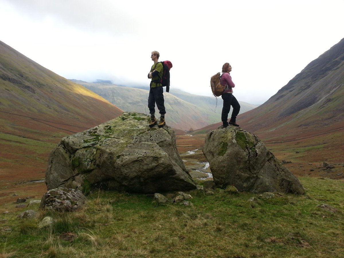 tdobson's tweet photo. # "Turnaway and slam the door" #

His boulder and her boulder near Pillar in the Lake Distict
#Dec2014 #OneWithTheWindAndSky https://t.co/IeH1Zwxmp8