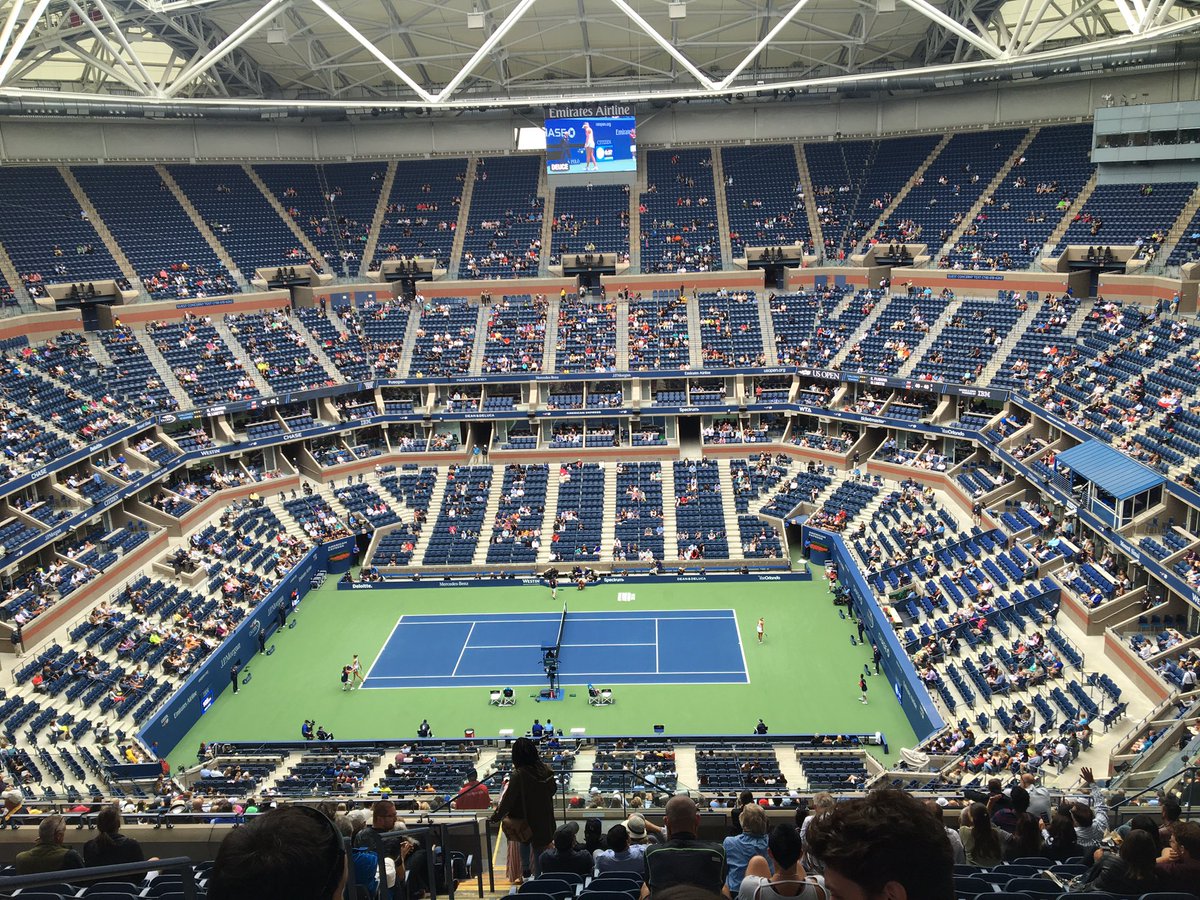 #usopen Ashe stadium late August.