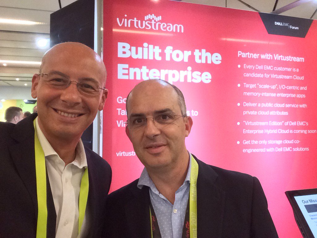 rmircoli's tweet photo. Evangelising @virtustream #EnterpriseClassCloud with @revaewten at @DellEMC #EMEATechSummit in #Vienna
#TRSFY18 https://t.co/Gvn7oxZqqp