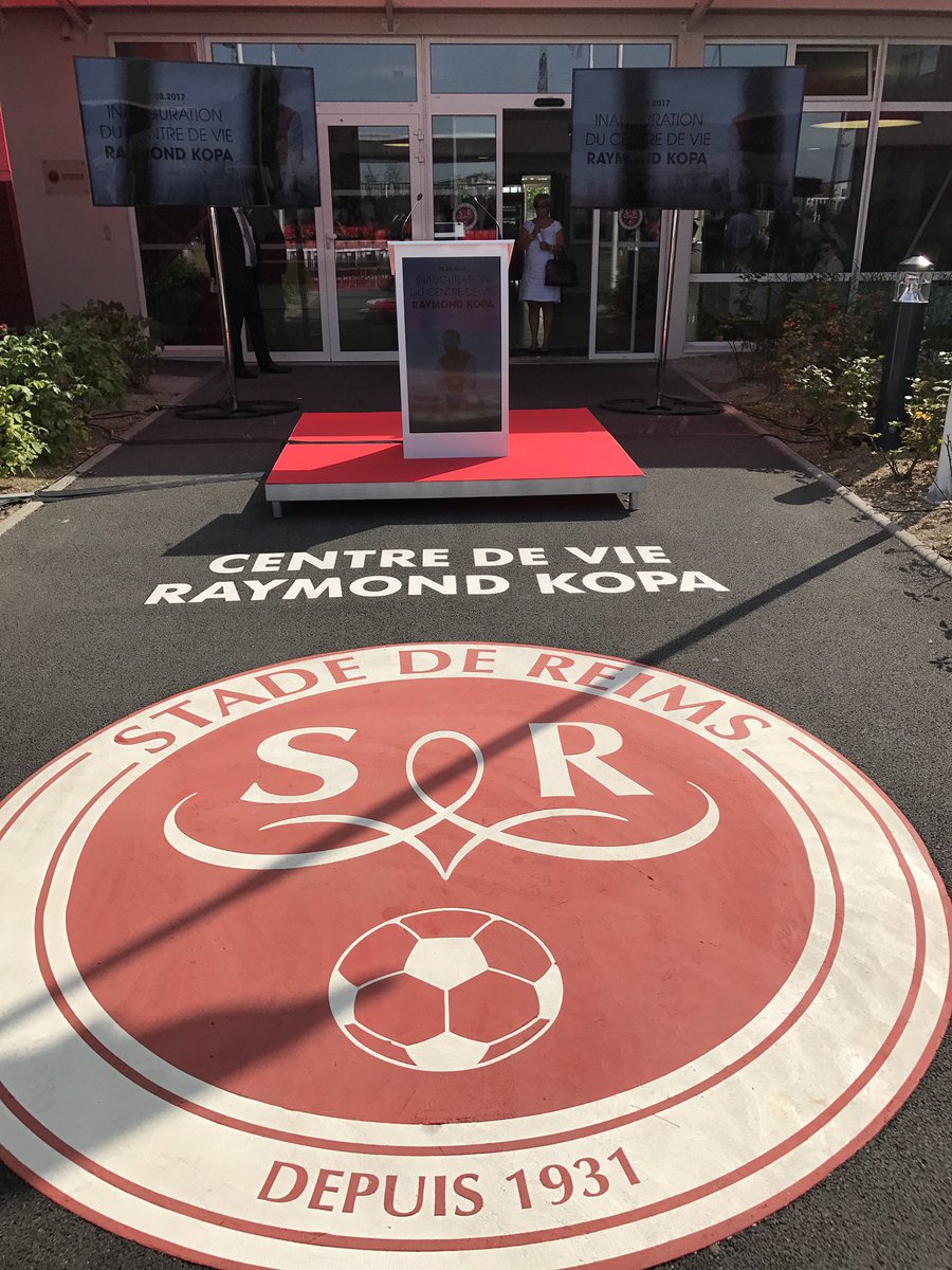 Inauguration du centre de vie <a href="/StadeDeReims/">Stade de Reims</a> - Raymond Kopa