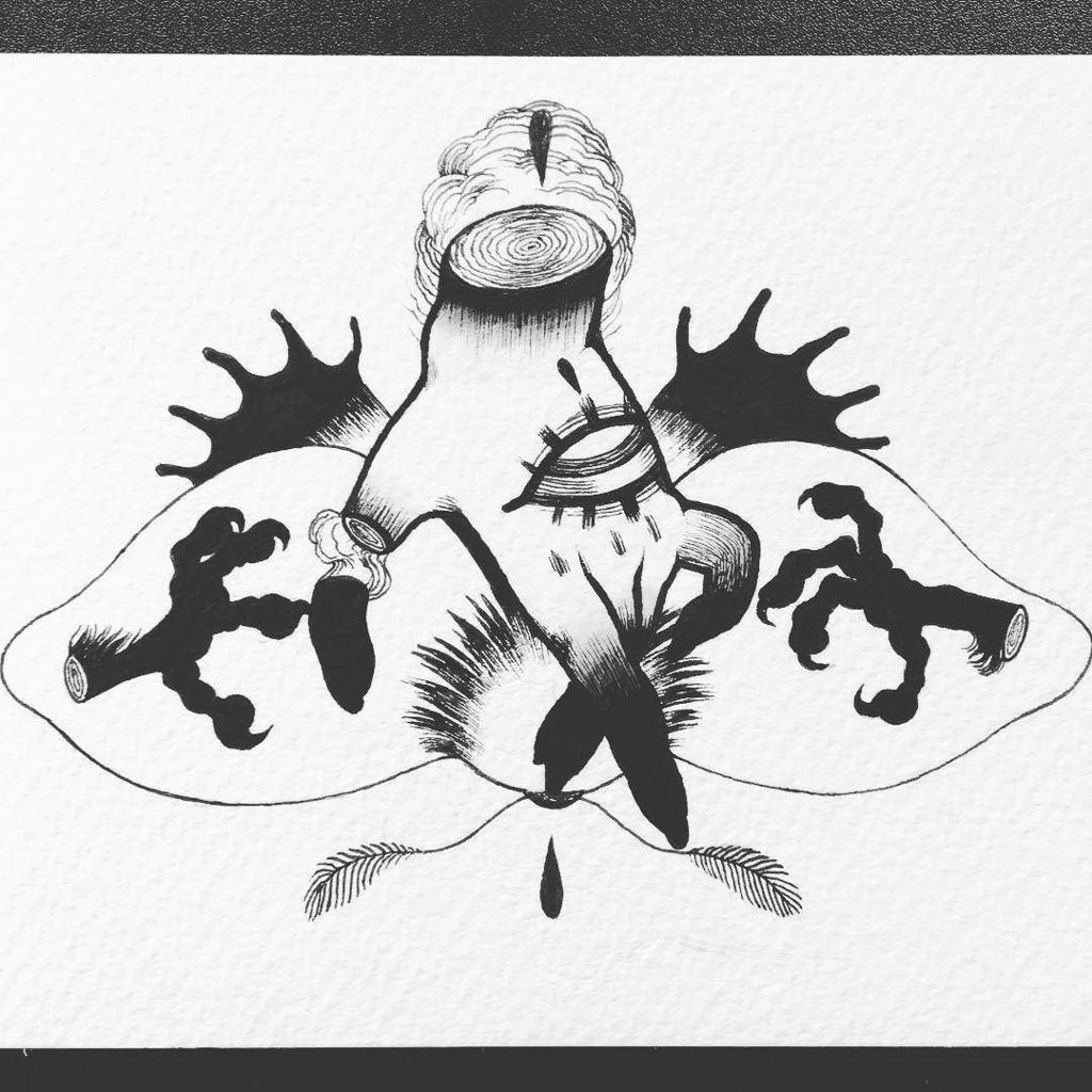 Affanita_art's tweet photo. Bad luck #moth21 // #mothmonth
#ink #inkdrawing #indianink #tattooart #mothtattoo #moths #esoteric #linework #tattooapprentice #blackwork … https://t.co/WUKMFWVgAj