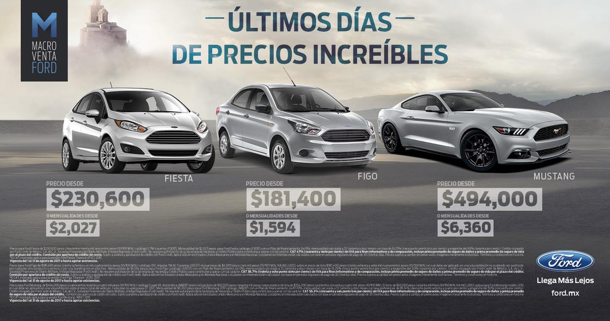 ford_mazatlan's tweet photo. ¡No dejes ir los últimos días de estos increíbles precios! 😮😍 #MacroVenta #Ford https://t.co/GP4qBrbcGT https://t.co/cKrDKRkUST