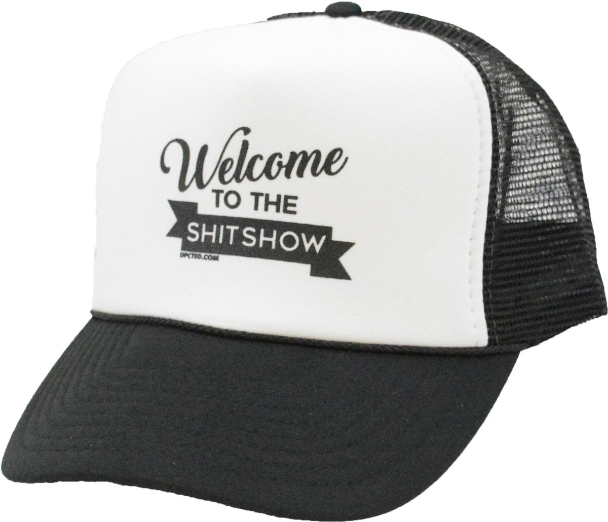 dpcted's tweet photo. Welcome to the Shit Show hats BACK IN STOCK!! 40% off all apparel with code: DPCTED40 at https://t.co/5VtdQ3yKvi! #shitshow https://t.co/BPHm7R7779
