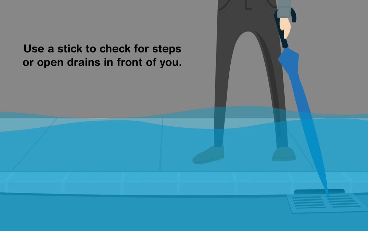 RedTRaccoon's tweet image. Two tips if you absolutely need to go out in flood waters

Use makeshift inflatable rafts using trash bags

Use a stick to check underwater