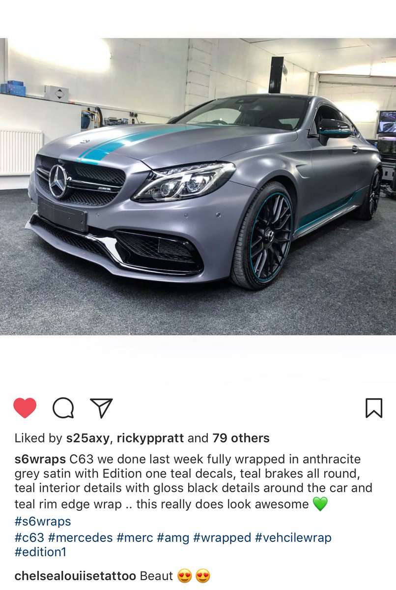 S6Wraps's tweet image. Last week saw this Beauty leave the workshop.#wrapped #Mercedes #c63 #s6wraps #Teal&amp;amp;Grey