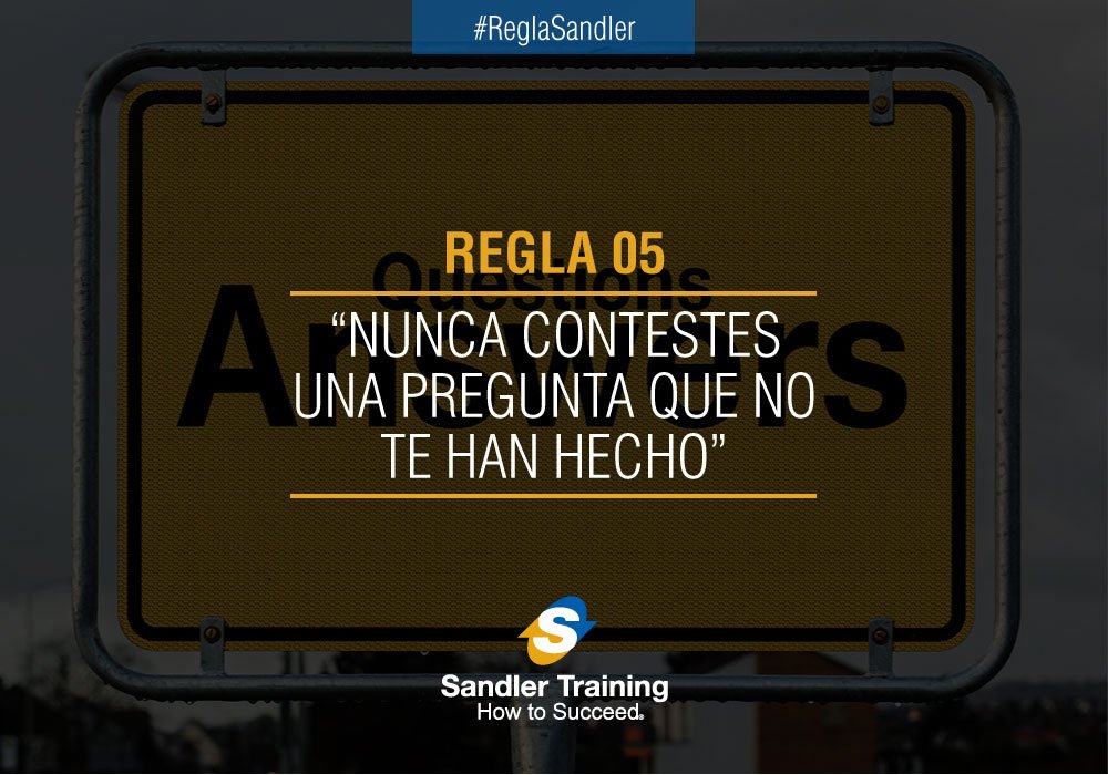 SandlerColombia's tweet image. #ReglaSandler #5. Enfócate en lo que has discutido con el cliente, nada más!