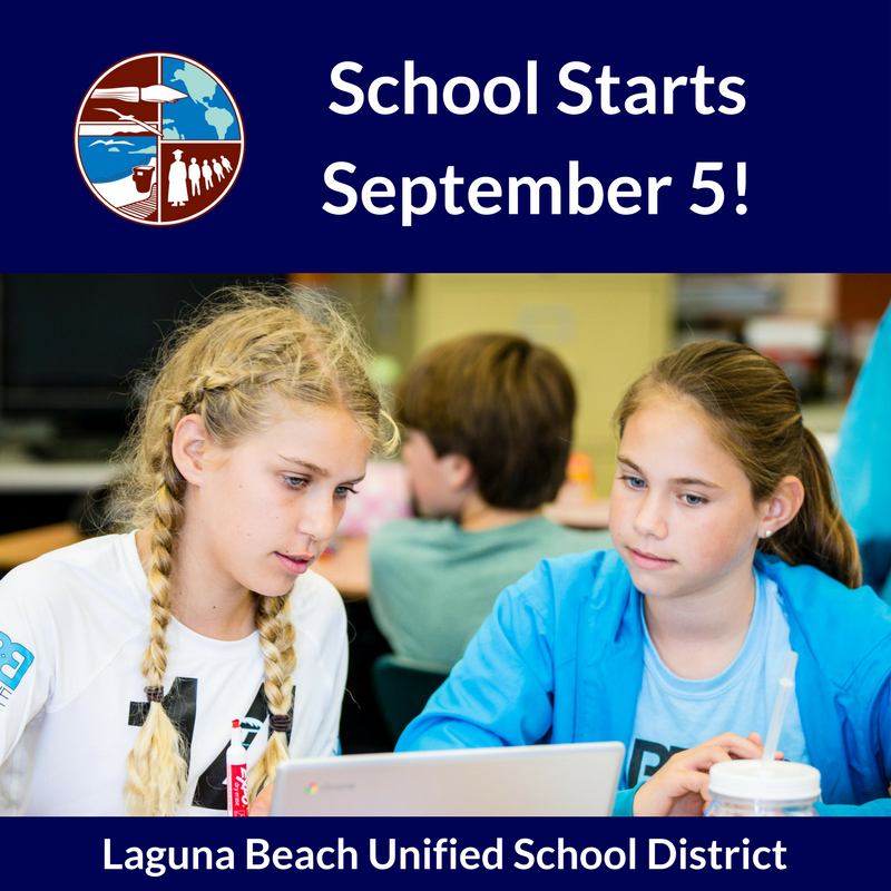 OCDeptofEd's tweet photo. RT @LagunaBeachUSD: One week away! Can't wait to see the smiling faces #thepoweroflbusd #FirstDayInOC @LBHSBreakers https://t.co/vuwWVX9f5q