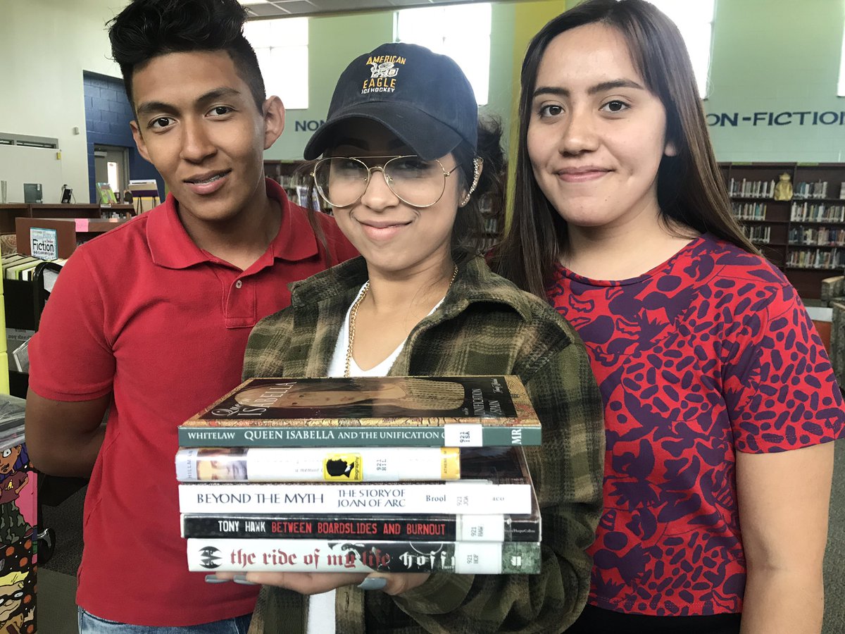 elizadams23's tweet photo. Book Spine Poetry #getlitwithlit #KHSCDcommit @Media__mayhem @KnightdaleHS https://t.co/1iatHEcRXx